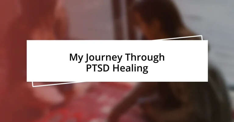 My Journey Through PTSD Healing